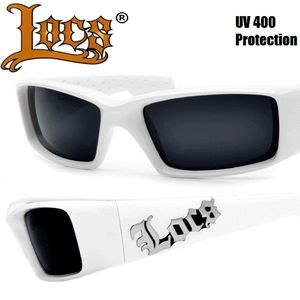White Locs Sunglasses - Men's Wrap Around Frame